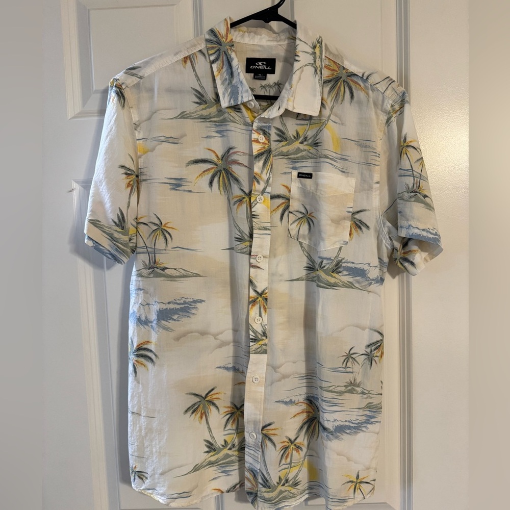 O'Neill Cream Casual Button Down Shirt